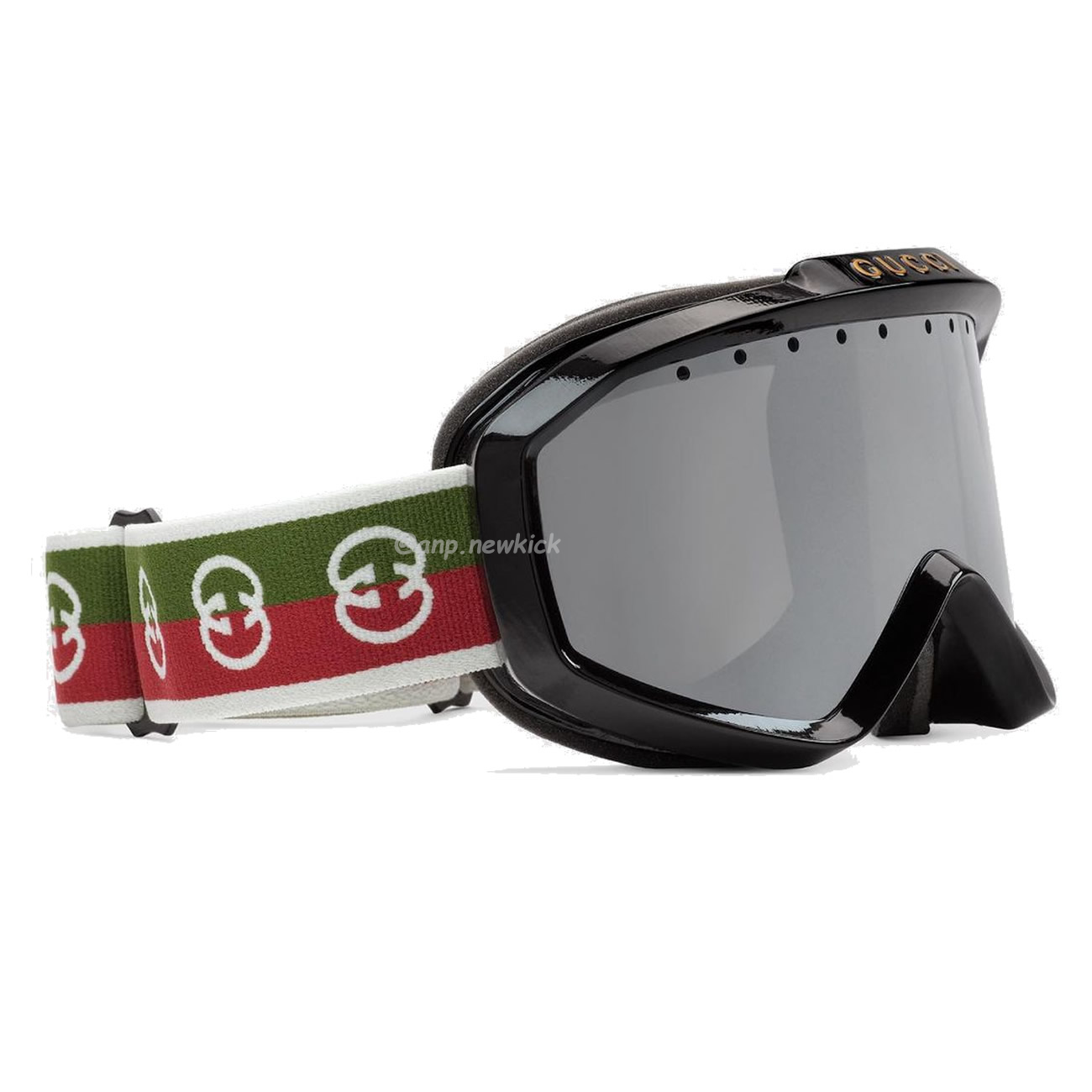 Gucci Ski Goggle Black Pink Olive Green White (14) - newkick.vip